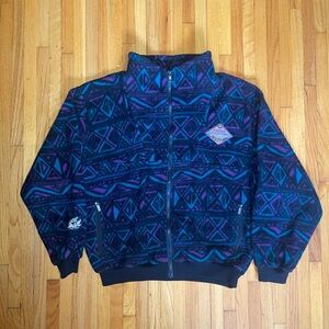 Glacier Wind Geometric Fleece Sweater